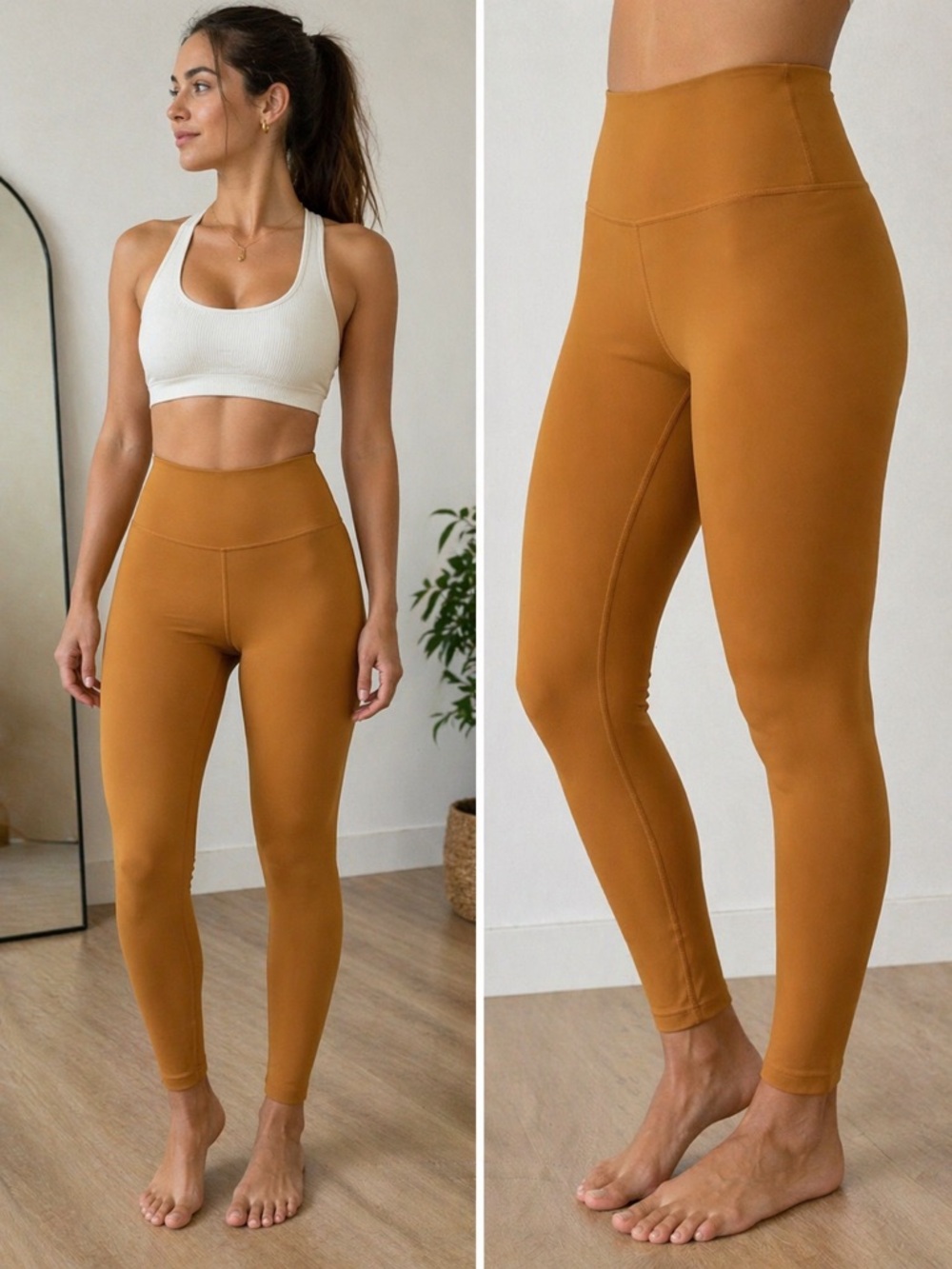 lululemon athletica High-Waist Leggings in Caramel Brown